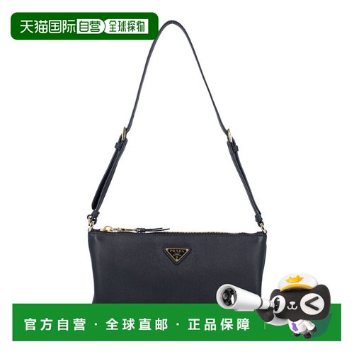 香港直邮PRADA 女士斜挎包 1BC2382CYSF0002 SS2025 黑色 Leather