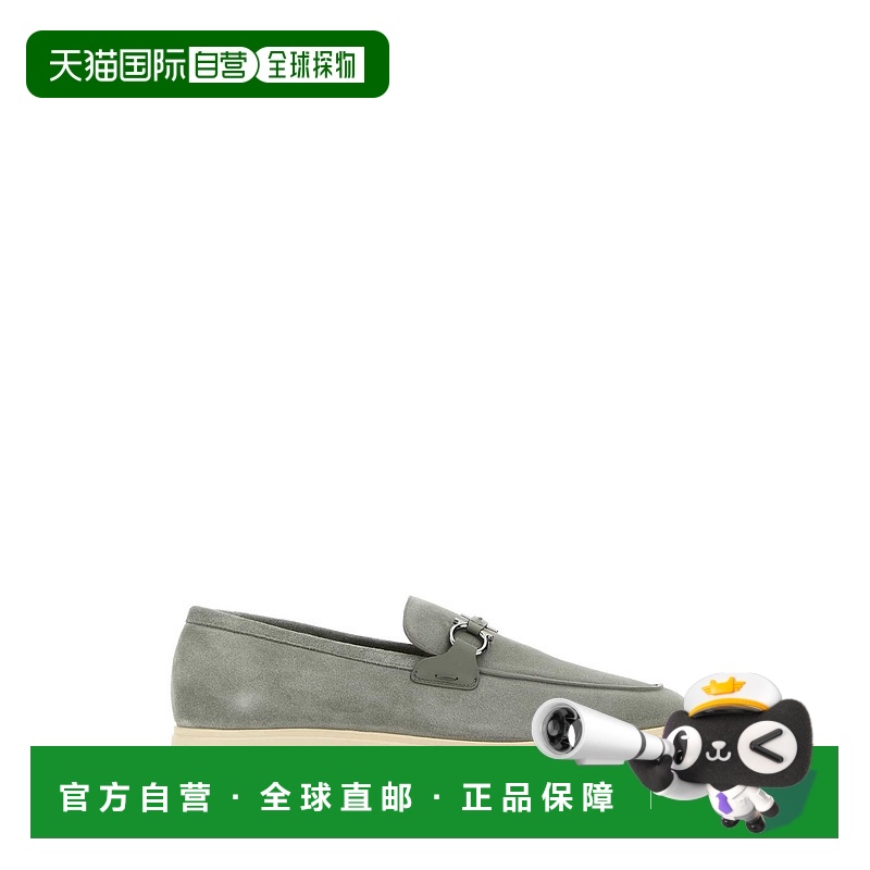 香港直邮Salvatore Ferragamo 菲拉格慕 男士 Cosimo 灰色绒面革