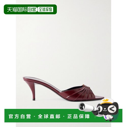 1h可退 Saint Laurent 圣罗兰 女士 Babylone 精饰醋纤漆凉鞋拖鞋