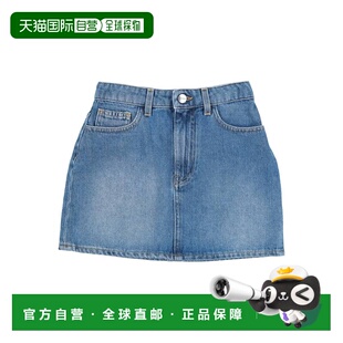 1h可退 香港直邮Palm Angels 棕榈天使 女童 牛仔半身裙童装