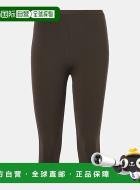 1小时内可退 香港直邮TOTÊME 女士 针织七分裤 004162 brown棕色