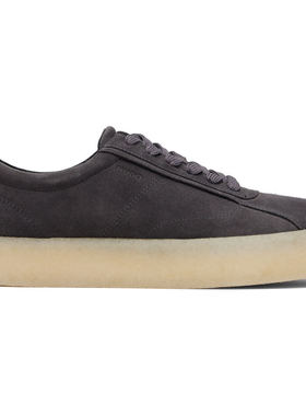香港直邮Hugo 雨果 男士 灰色 Rubber Outsole Suede 运动鞋 5055