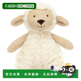 欧洲直邮Jellycat Lollie米白色聚酯纤维小羊玩偶毛绒玩具