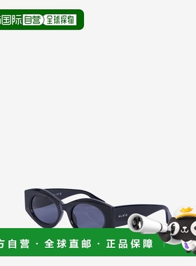 1h可退 香港直邮alaia 女士 椭圆形太阳镜 AA4L0082S001 black黑