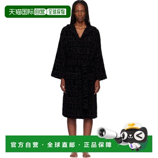 范思哲 浴袍 女士 Allover 10106601A07545 黑色 香港直邮versace
