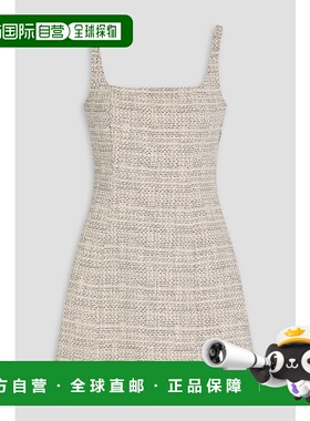 香港直邮Staud 女士 Edie 棉质花呢迷你连衣裙 R25S2126YTIVORYMU