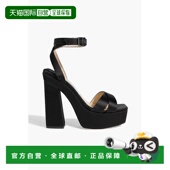 香港直邮Jimmy Gaia Choo 1h可退 周仰杰 女士 140 绸缎防水台凉