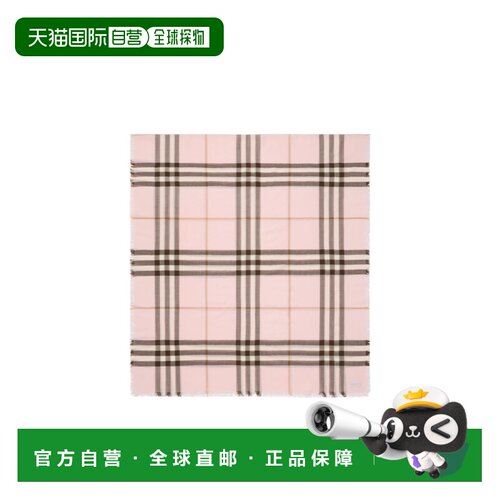 香港直邮BURBERRY/博柏利 女士 宽格纹围巾 CROV 【付后1h可退】