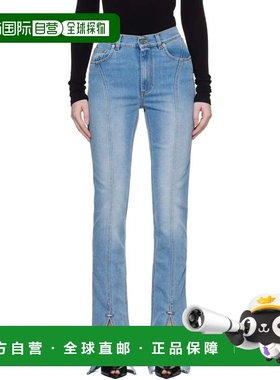 1h可退 香港直邮Mugler 穆勒 女士 蓝色牛仔裤 25F6PA0496242