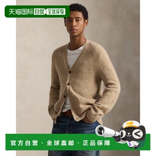 小麦色羊毛混纺翻领针织 男士 自营欧洲直邮Ralph Lauren拉夫劳伦