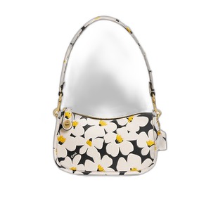 香港直邮Coach蔻驰 女包 SWINGER 20花卉印花单肩包 CR509新款