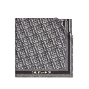 自营欧洲直邮Dior迪奥D-Oblique老花围巾 林允周也同款 新年礼物