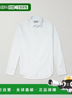 1h可退 Canali 康钠丽 男士 人字纹棉质衬衫 GA03311CCL7