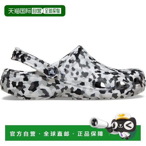 自营欧洲直邮Crocs卡骆驰 Classic Confetti男女同款黑/白色树脂