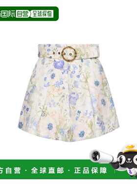 1h可退 香港直邮ZIMMERMANN 女士 Natura tuck短裤  colorful花色
