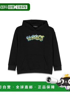 1h可退 香港直邮versace 范思哲 女士 徽标连帽衫童装 1007359K1A