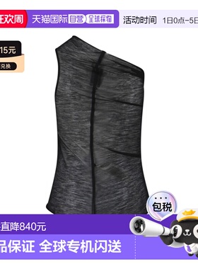 香港直邮rick owens 瑞克 欧文斯 女士 黑色上衣 RP01F6138JWR09