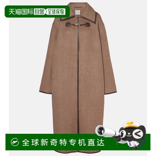 香港直邮TOTÊME 双扣子羊毛大衣 1h可退 女士 brown棕色 舒适时尚