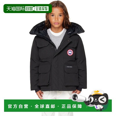 1h可退 香港直邮Canada Goose 加拿大鹅 男童 黑色 Expedition 儿