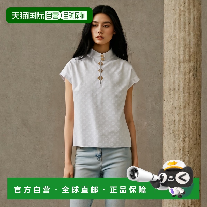 欧洲直邮LOUIS VUITTON(路易威登)24上新褶边衬衫短袖
