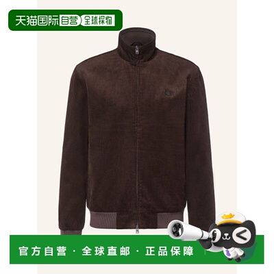 香港直邮FRED PERRY 男士夹克 100321857715000 CO 深棕色 Cordur