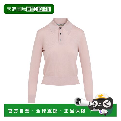1h可退 香港直邮Bottega Veneta 葆蝶家 女士 长袖针织POLO衫 824