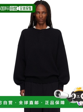 1h可退 香港直邮essentials fear of god 女士 黑色亨利衫 FG25FW