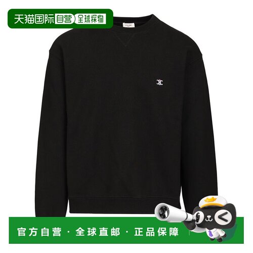 1h可退 香港直邮CELINE 男士卫衣 RY12I1233GKE7 AW2026 黑色 cre