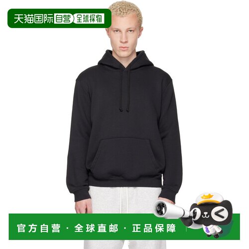 1h可退 香港直邮SKIMS 男士 黑色 Fleece Lounge Classic 连帽衫