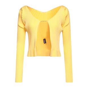 yellow 香港直邮Jacquemus 女士 毛线衫 舒适 黄色毛衣时尚