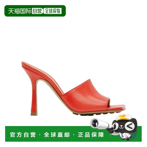 1h可退 【99新未使用】香港直邮Bottega Veneta 徽标高跟凉鞋 610