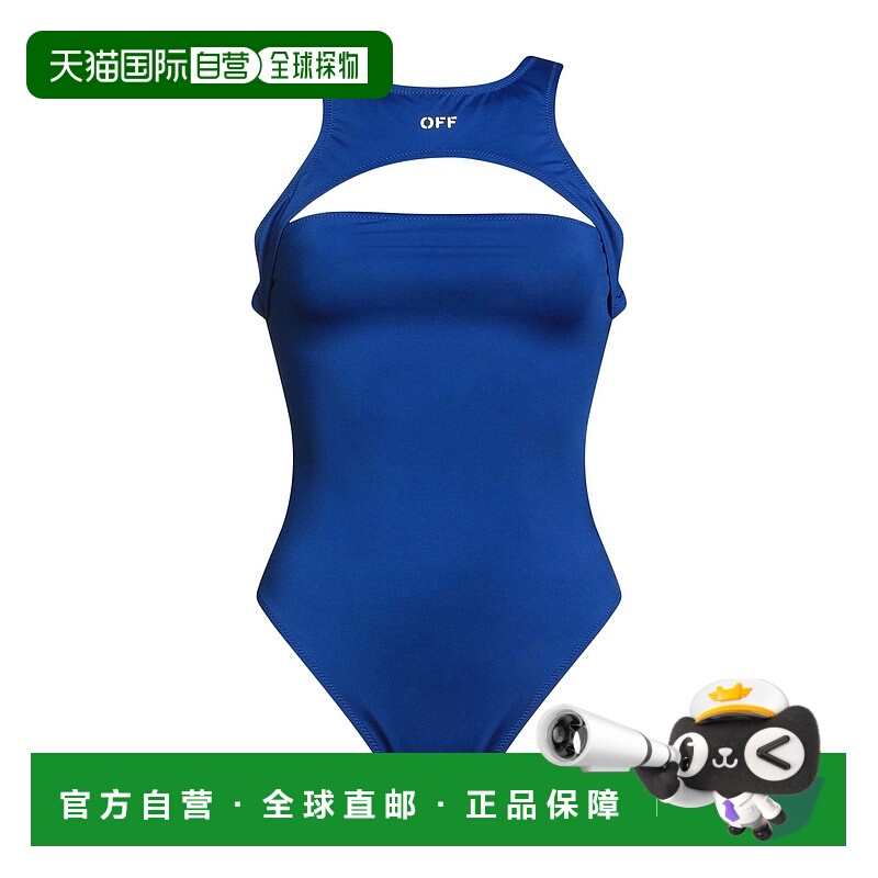香港直邮off-white 女士 One-piece 泳衣 blue蓝色 舒适时尚