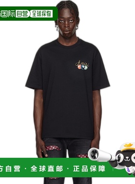 香港直邮AMIRI 男士 黑色 Pool Cue T 恤 AMJYTE1135