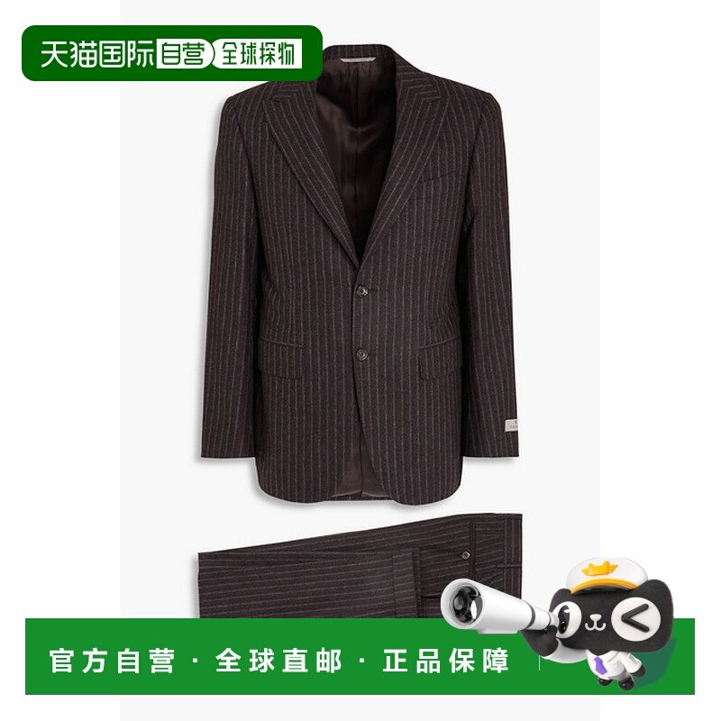 1h可退 香港直邮Canali 康钠丽 男士 条纹羊毛法兰绒套装 BF00059,男装,商务正装西服,淘宝优惠券,粉丝福利购,淘宝优惠卷