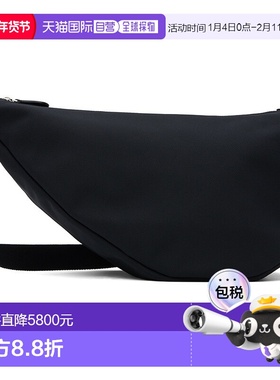 1h可退 香港直邮The Row 男士 黑色 Slouchy Banana 斜挎包 W1304