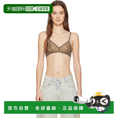 香港直邮calvin klein 女士 棕色 Solen Unlined 法式文胸 VY0003