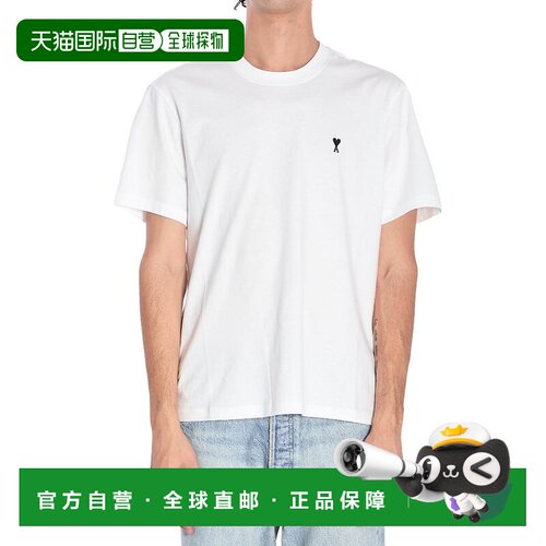 香港直邮Ami Paris 男士 AMI AMI DE COEUR 巴黎棉质T恤 HTS34672