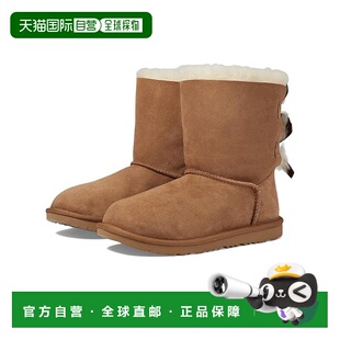 1h可退 香港直邮Ugg 女童 Bailey II 蝴蝶结靴子(小童/大童)童鞋