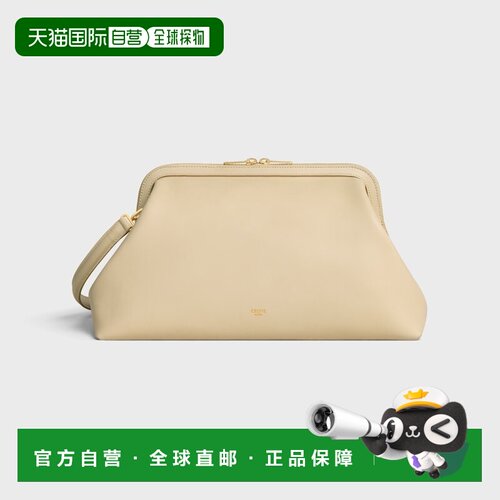 自营欧洲直邮CELINE思琳 Doctor's Pouch女士沙色皮革手提包