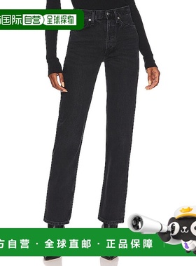 香港直邮AGOLDE 女士 羊毛中腰直筒牛仔裤 A140C1157直筒裤