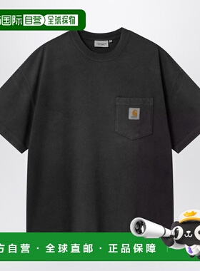 1h可退 香港直邮CARHARTT WIP 男士 S/S HUDSON 口袋T恤(黑色) I0