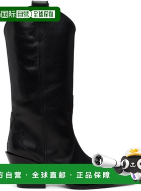 香港直邮aeyde 女士 黑色 Ariel Cowboy 中筒靴 A11ABTBUP75CH222