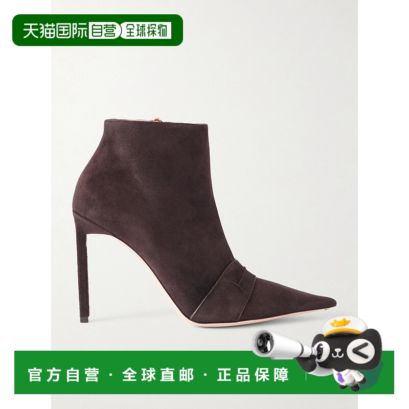 香港直邮Tom Ford 汤姆 福特 女士 绒面革短靴 W3720LGO038PEAY