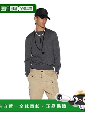 1h可退 香港直邮Dsquared2 二次方 男士 徽标圆领毛衣 S74HA1299S