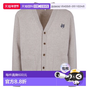 欧洲直邮maison kitsune 男士 毛衣长袖针织衫开衫