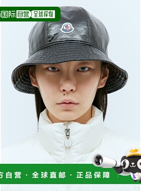 1h可退 香港直邮Moncler 盟可睐 女士 徽标贴饰渔夫帽 3B00011596