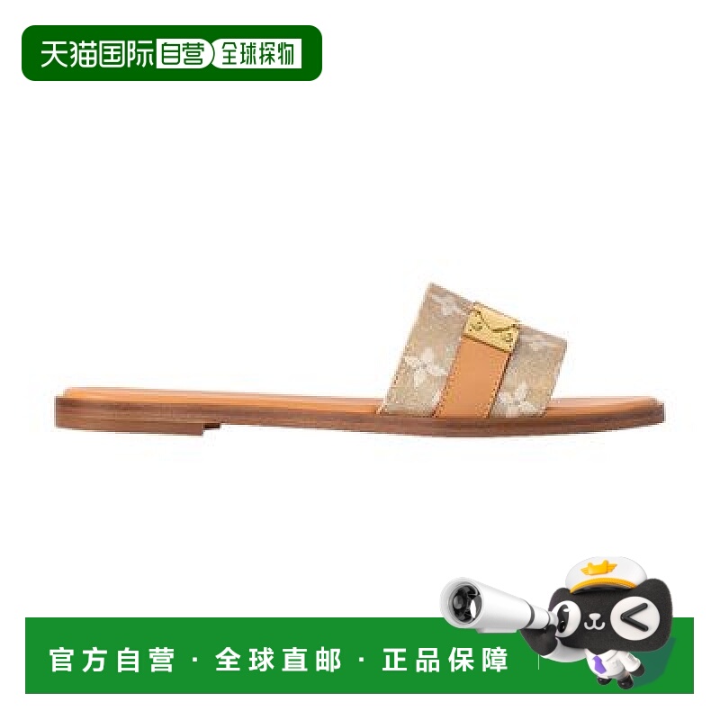 自营1h可退 欧洲直邮LV路易威登LockIt平底穆勒鞋正品时尚流行外