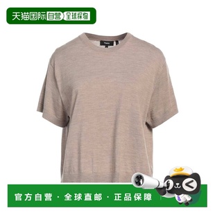 1h可退 香港直邮THEORY 希尔瑞 女士 毛衣 brown棕色 舒适时尚