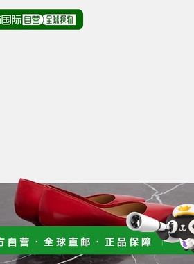 香港直邮The Row 女士 Liisa 皮质浅口鞋 red红色 舒适时尚高跟鞋