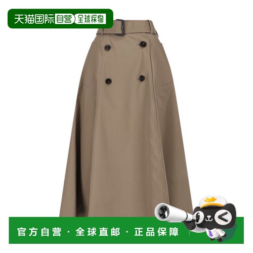 1h可退 香港直邮Burberry巴宝莉BRENDA女士中长裙半身裙a字裙伞裙